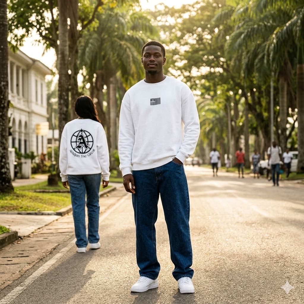 ATG crewneck Plateau White